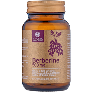 Berberine la 500mg — 60 de capsule  cu proprietăți de echilibrare a valorilor glicemiei și de fortificare a mecanismelor de detoxifiere - Imunitate & Detoxifiere