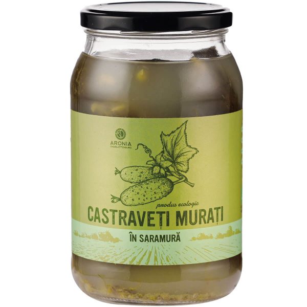 Castraveți Murați în Saramură 100% naturali și ecologici la 820g - Imunitate & Detoxifiere