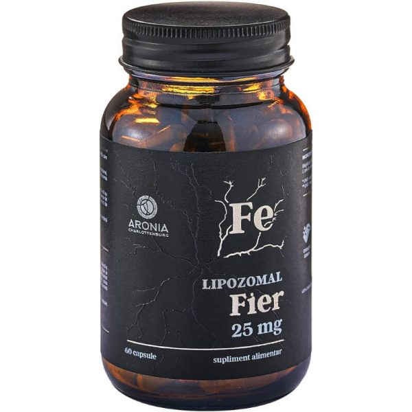 Fier Lipozomal la 25mg — 60 capsule cu capacitate de absorbție de peste 99% în organism - Imunitate & Detoxifiere