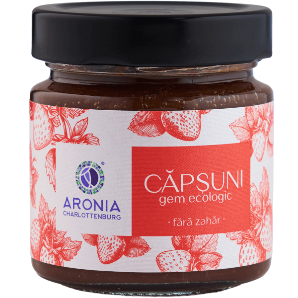 Gem de Căpșuni 100% natural și ecologic, fără zahăr, la 200g - Imunitate & Detoxifiere – ofertă, preț și specificații