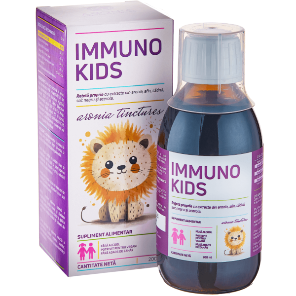 Immuno Kids 200ml — o formulă unică din 5 superfructe minune pentru susținerea imunității celor mici - Imunitate & Detoxifiere