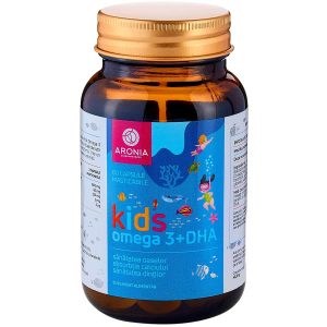 Kids Omega 3 + DHA — 60 capsule masticabile pentru creșterea și dezvoltarea sănătoasă a copiilor - Imunitate & Detoxifiere