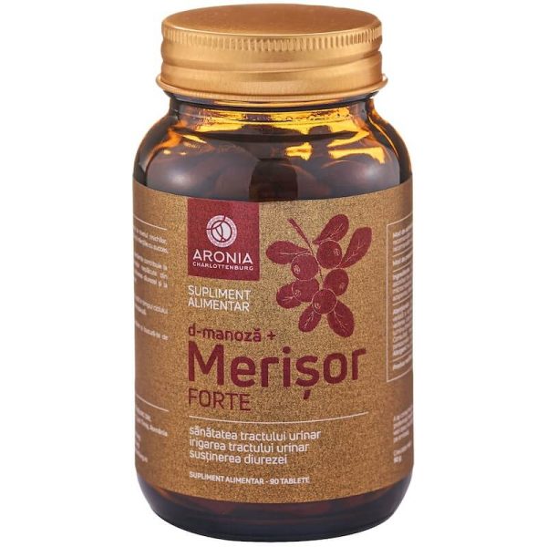 Merișor Forte + D-Manoza — 90 tablete - Imunitate & Detoxifiere