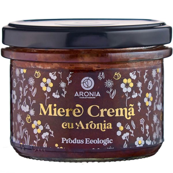Miere Cremă cu Aronia 220G ECO (RO-ECO-029) - Imunitate & Detoxifiere