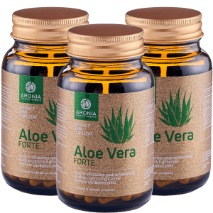 PROMO: 3 Flacoane Aloe Forte 60 Capsule - Imunitate & Detoxifiere