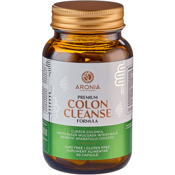 Premium Colon Cleanse Formula: 60 capsule care protejează colonul și mucoasa intestinală - Imunitate & Detoxifiere