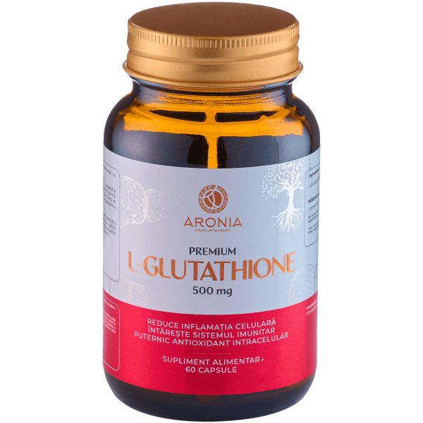 Premium L-Glutathione 500 mg — 60 capsule cu un antioxidant puternic