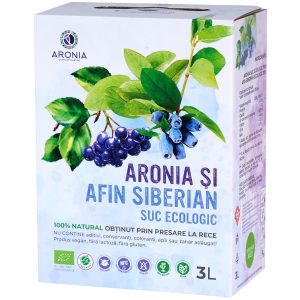 Suc de Aronia și Afin Siberian 3L ECO (RO-ECO-029) - Imunitate & Detoxifiere