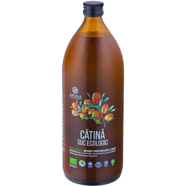 Suc de Cătină 100% Natural și Ecologic - 1 litru - Imunitate & Detoxifiere