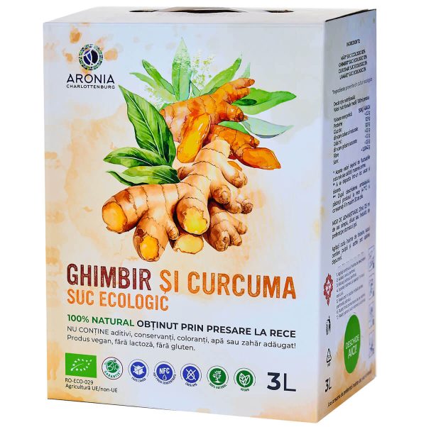 Suc de Ghimbir și Curcuma 100% Natural și Ecologic la 3L - Imunitate & Detoxifiere