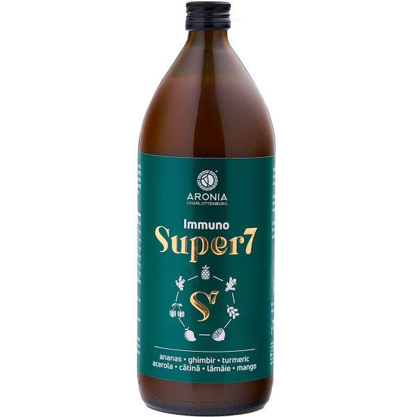Super 7 Immuno — suc 100% natural și ecologic din 7 fructe și plante sănătoase care susțin sistemul imunitar - Imunitate & Detoxifiere – ofertă, preț și specificații