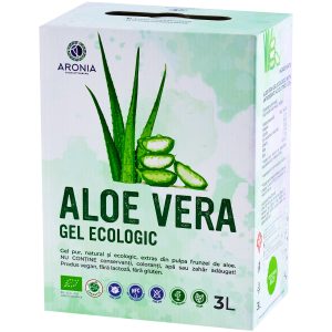 Aloe vera gel ecologic 3L, extract pur 99.7% - produs nutritiv