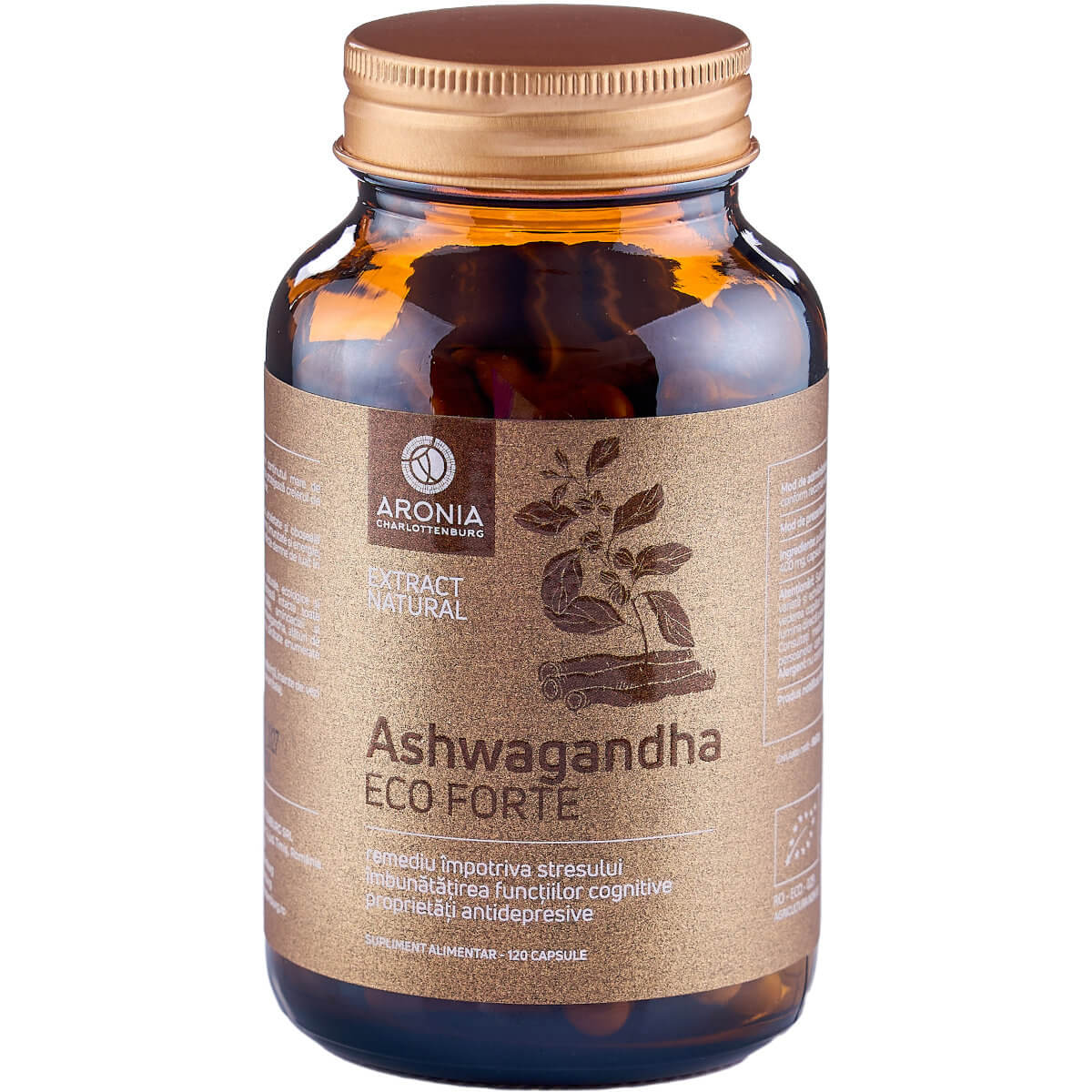 Ashwagandha ECO Forte 120 Capsule – Imunitate & Detoxifiere