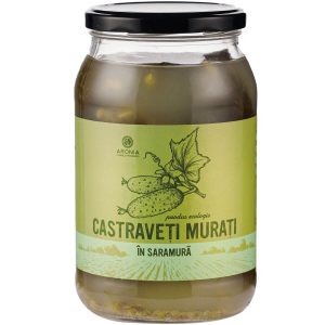 Castraveți murați în saramură 820g – ecologic Borcan de castraveți murați în saramură 820g, produs ecologic
