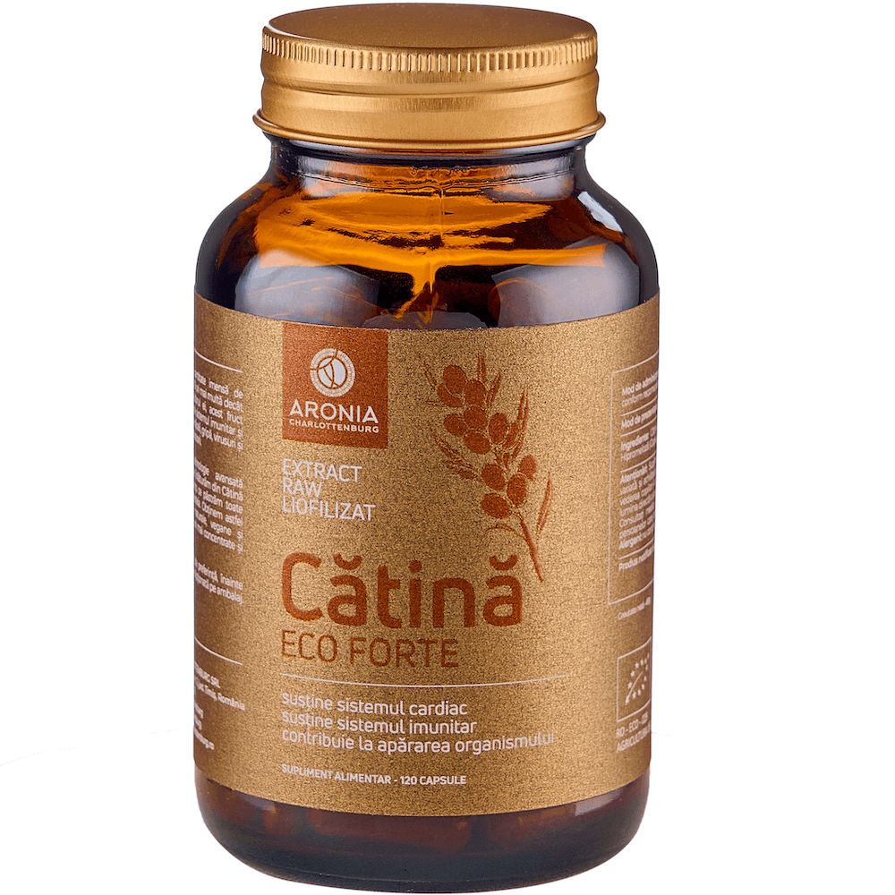 Cătină Forte 120 capsule RAW ECO — supliment ecologic din cătină