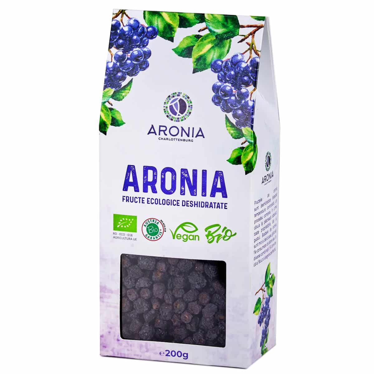 Fructe Uscate de Aronia ECO 200G – Imunitate & Detoxifiere