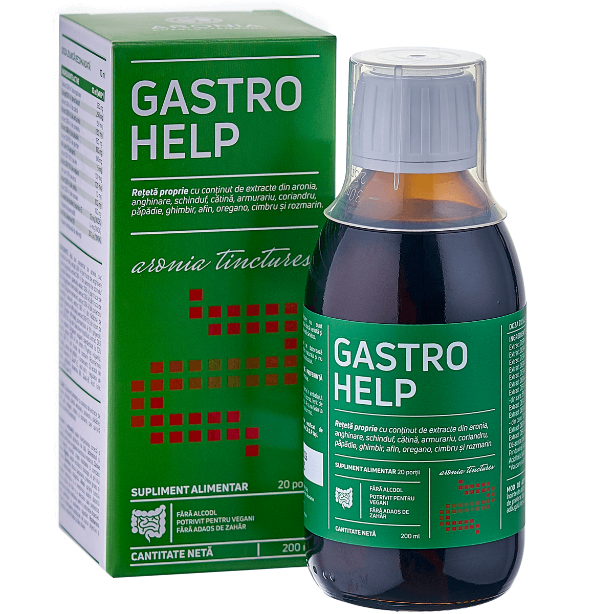 Gastro Help 200ml - supliment lichid din 12 plante pentru digestie