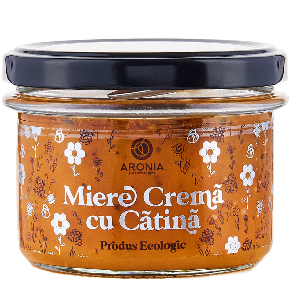Miere cremă cu cătină 220g ecologică, borcan