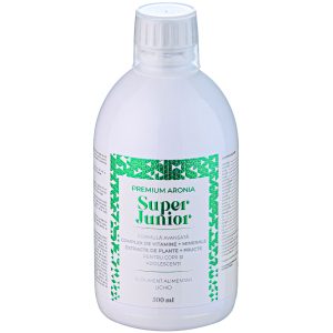 Sticlă Premium Aronia Super Junior 500ml - supliment pentru juniori (4-18 ani)