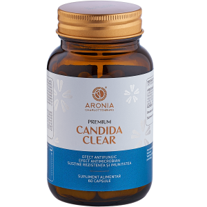 Premium Candida Clear – 60 capsule pentru flora intestinală și susținerea digestiei