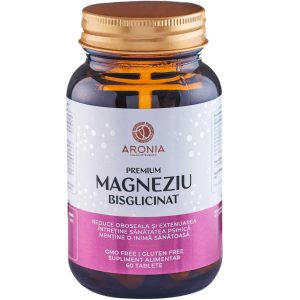 Cutie flacon Premium Magneziu Bisglicinat 60 tablete