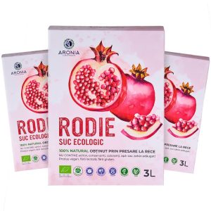PROMO 3x3L Suc de Rodie ECO Promo pachete 3x3L suc de rodie ecologic, etichetă produs
