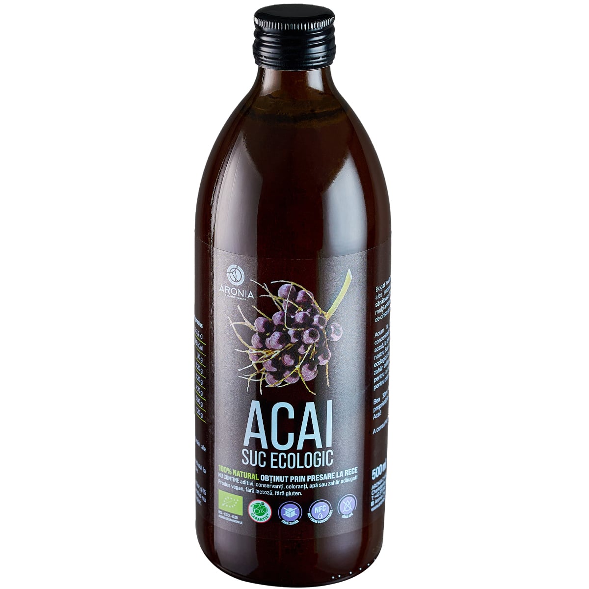 Suc Acai ECO 500ml – Imunitate & Detoxifiere