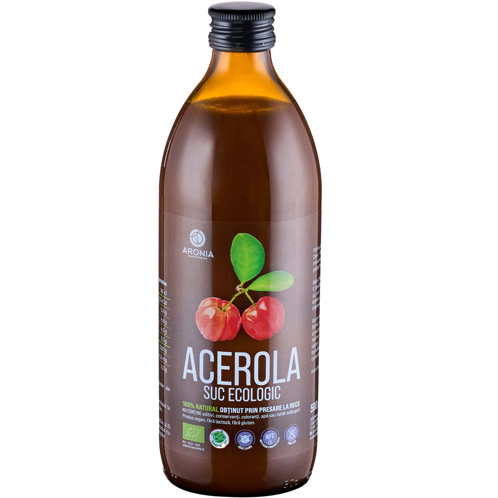 Suc de Acerola ECO – 500ml – Vitamina C lichida pentru Imunitate