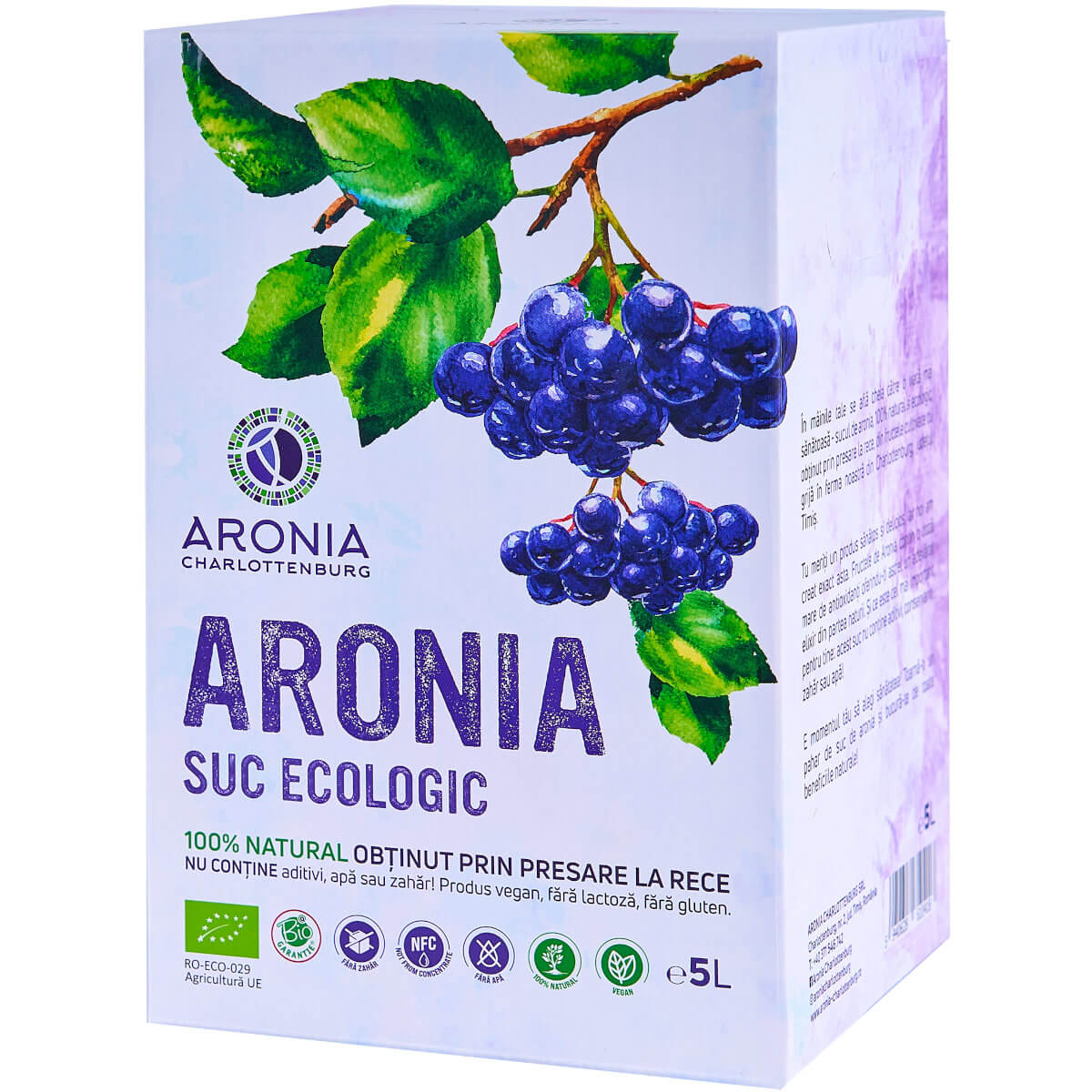 Suc Aronia 5L ECO – Imunitate & Detoxifiere