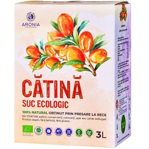 Sticlă suc de cătină ecologic 3L - certificat BIO, vegan