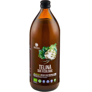 Sticlă 1L suc de țelină ecologic, presat la rece