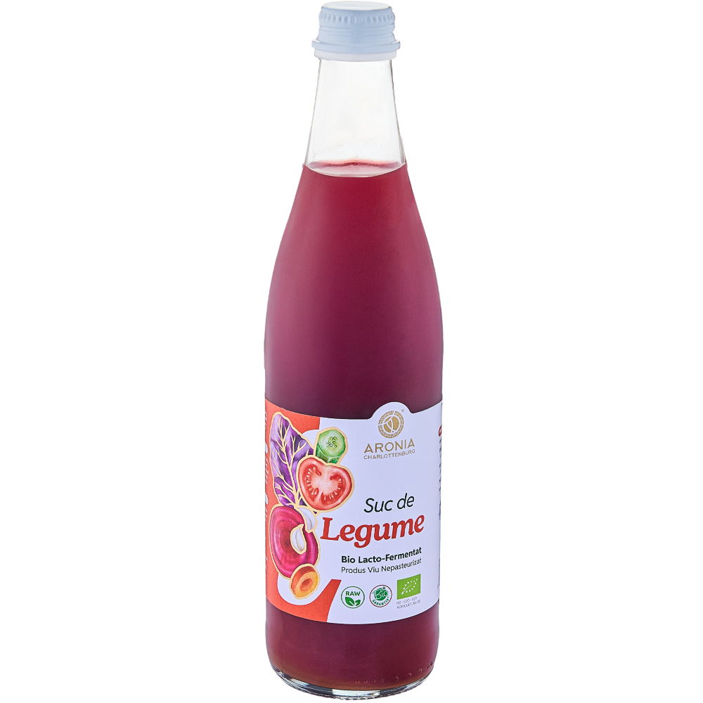 Sticlă 500ml suc de legume BIO lacto-fermentat, nepasteurizat