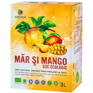 Suc Măr-Mango ecologic 3L din presare la rece, fără aditivi