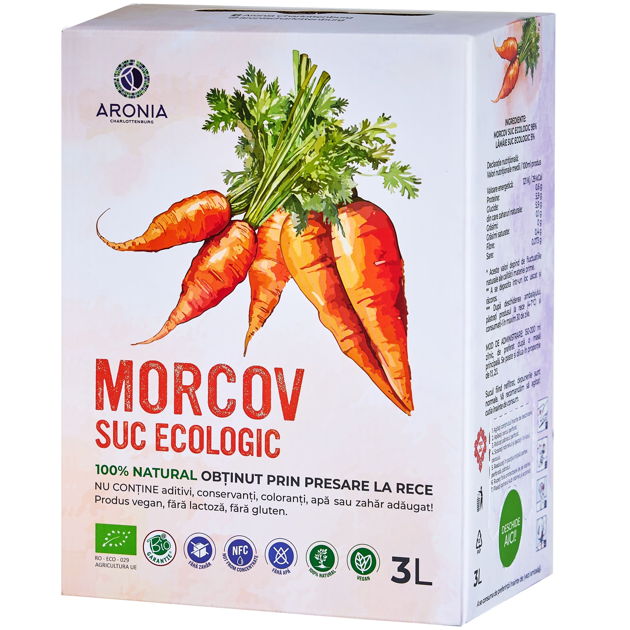 Suc de Morcovi 100% Natural și Ecologic – Imunitate & Detoxifiere