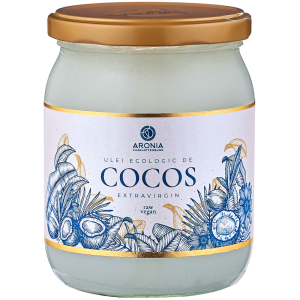 Ulei cocos extravirgin 500ml - natural ecologic Borcan ulei cocos extravirgin 500ml, produs natural și ecologic