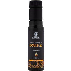 Sticlă de ulei din semințe de dovleac 100 ml, nerafinat și presat la rece