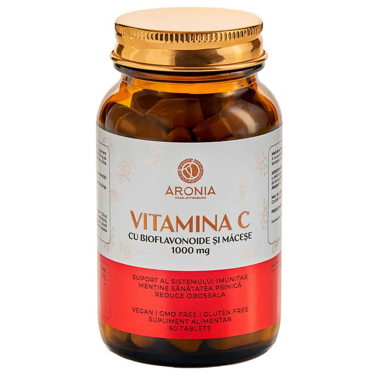 Vitamina C 1000 mg cu Bioflavonoide și Măceșe – Imunitate & Detoxifiere