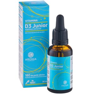 Vitamina D3 Junior 800 UI lichid 30 ml pentru copii, supliment alimentar
